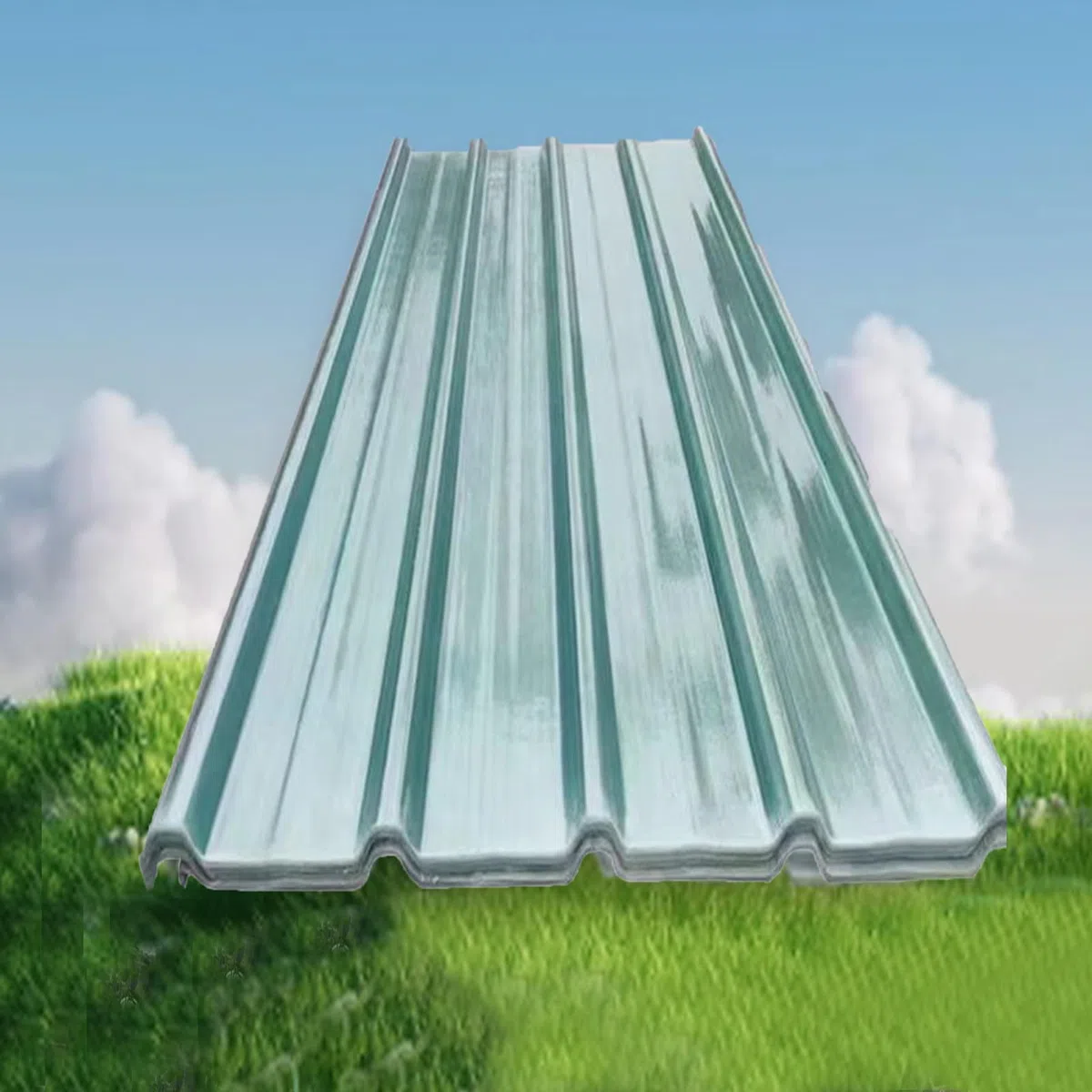 Lamiere Grecate Protezione Uv,Pannelli da Tetto Autopulente Silenziosa,Lamiere per Coperture in FRP Spessi 1 Mm,Lastre di Ricambio Trasparente (Larghezza x Lunghezza) (0.9x1.6m/35x63in)