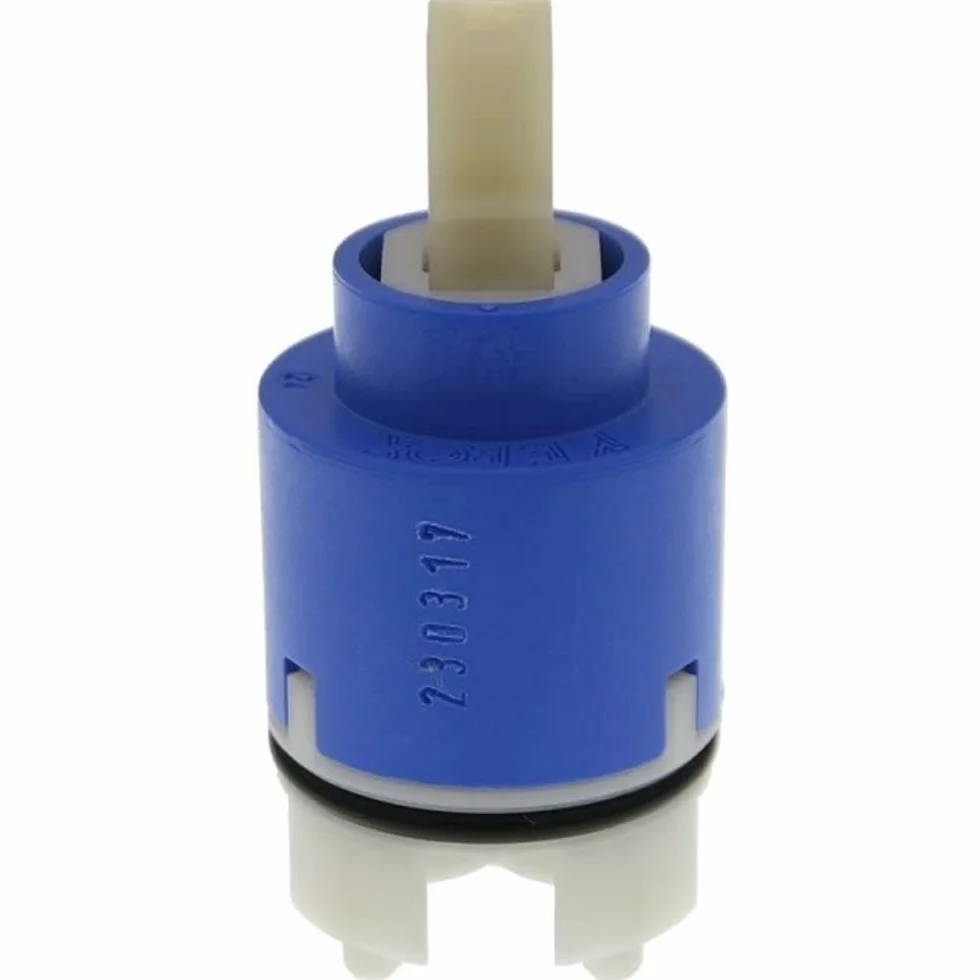 Schläfer 4800130 | Cartuccia Rubinetto Miscelatore 35mm, Cartuccia di Ricambio in Ceramica Alta con 2 Piedini, Per Rubinetti Kerox Miscelatori Monocomando di Cucina, Bagno, Doccia e Vasca