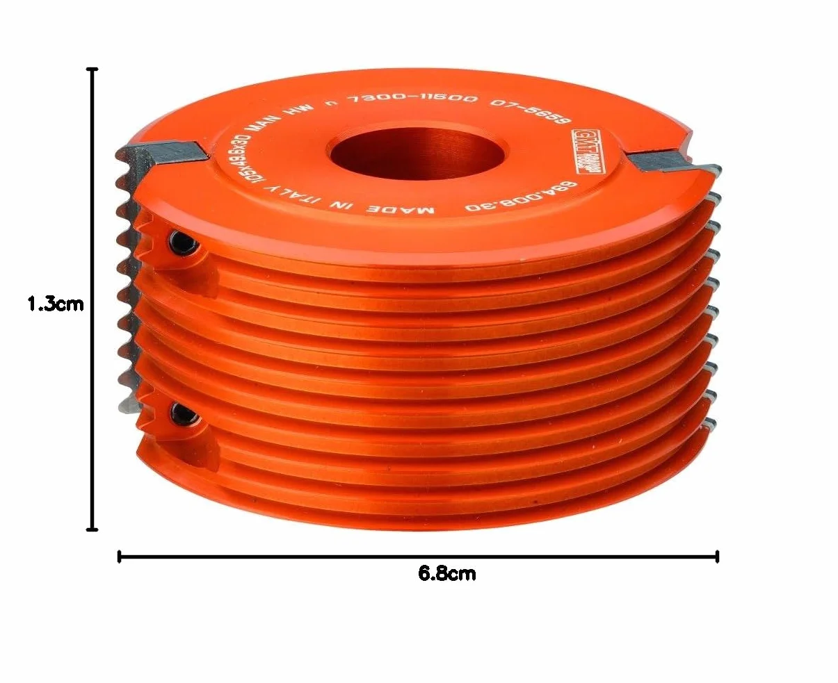 CMT ORANGE TOOLS 695.008.01 - COPPIA COLTELLI GIUNZIONI PETTINE RAGGIATE HW 49.6x12x1.5mm