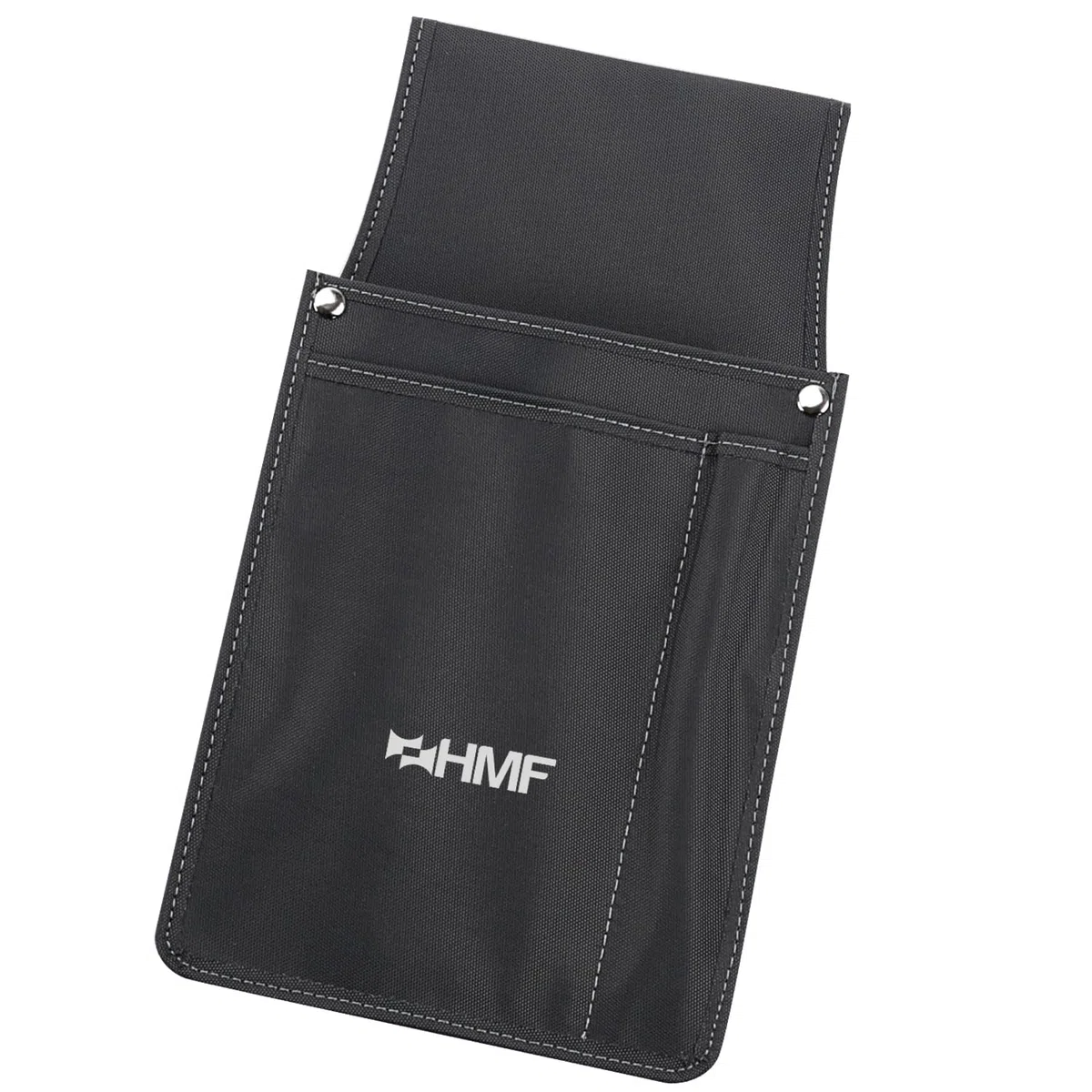 HMF Borsa da Cameriere professionale, Holster da cintura porta Portafoglio | 14 x 26 x 5,5 cm | Nero