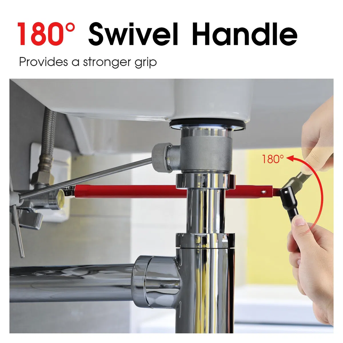 9 Chiave rubinetto lavello Chiavi per dadi dei rubinetti set 13 mm Chiave per rubinetto sottolavello Adattatore 8-17 mm strumento Chiave regolabile per lavabo per l'installazione dei rubinetti