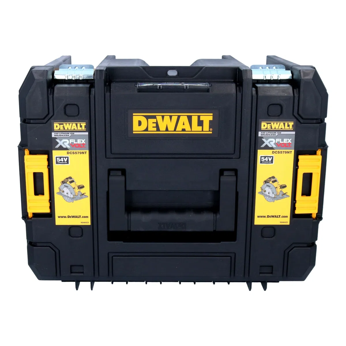 DeWalt Sega Circolare Brushless XR FLEXVOLT 54V Ø190mm e profondità 61mm. con base a binario e senza caricabatteria/batteria, multicolore