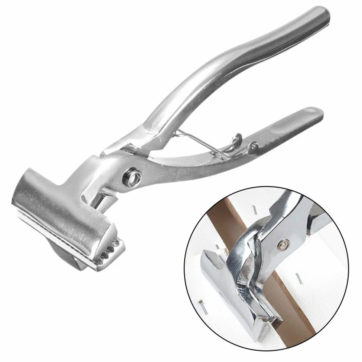 Set pinza per tela + rimozione graffette, 2 pezzi, articoli professionali regolabili, in lega di metallo, serraggio professionale e la tele pittura
