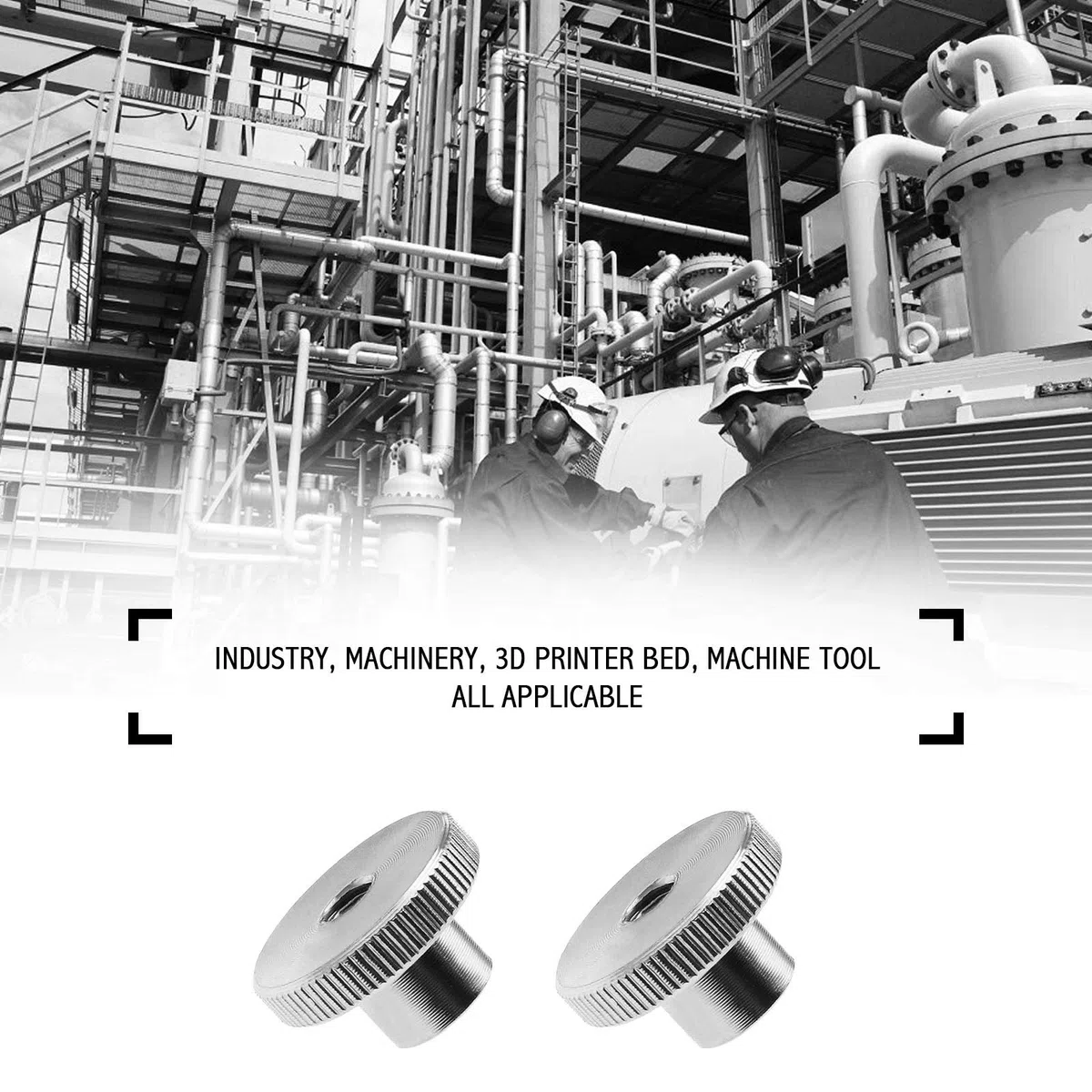 Create idea 10 PZ M6 Alta zigrinata Pollice Dadi Femminili Filettati 304 In Acciaio Inox Rotondo Manopola di Bloccaggio Dadi DIN 466