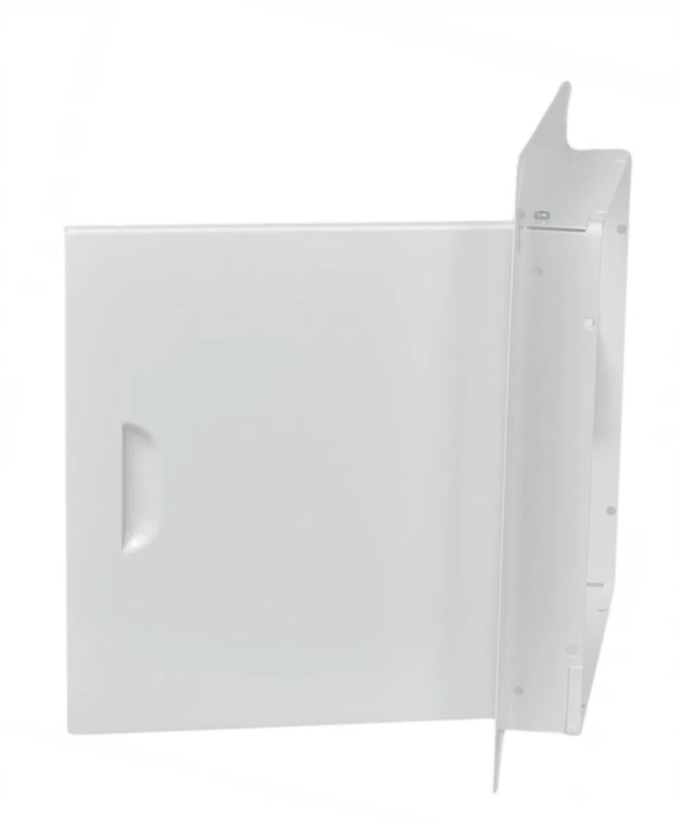 SYSTERM - Sportello di ispezione in acciaio per ispezione e copertura, chiusura magnetica, bianco, dimensioni a scelta (1, bianco, 15 x 15 cm)