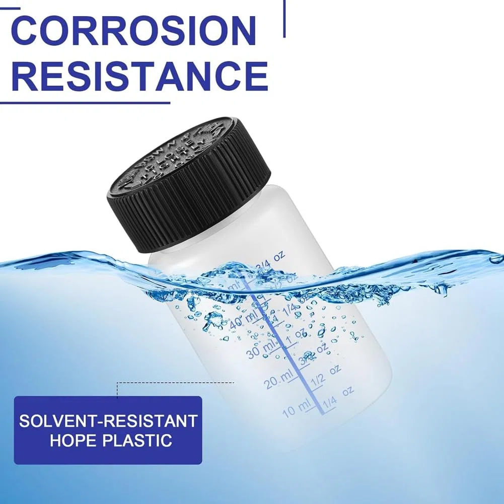 60 Flaconi di per Ritocchi con Pennello Applicatore e Coperchi da 2 Oz e 1 Oz In Plastica per il Fissaggio Della Pietra da Muro