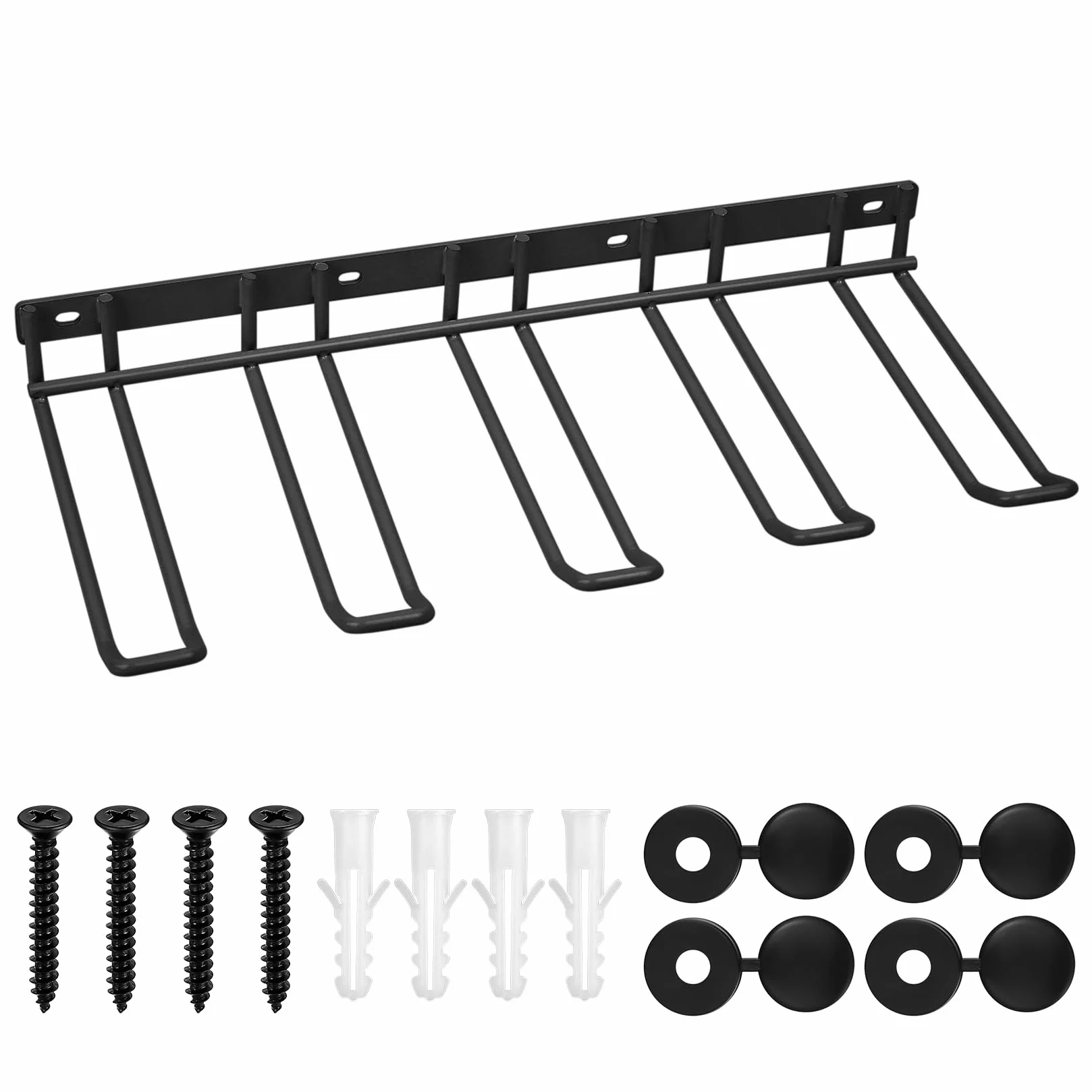 Organizer per Attrezzi da Garage, Supporto per Trapano Cacciaviti da Parete, Organizer per Utensili Elettrici, Appendi Attrezzi da Parete, Porta Cacciaviti da Parete Attrezzata Officina (Nero)