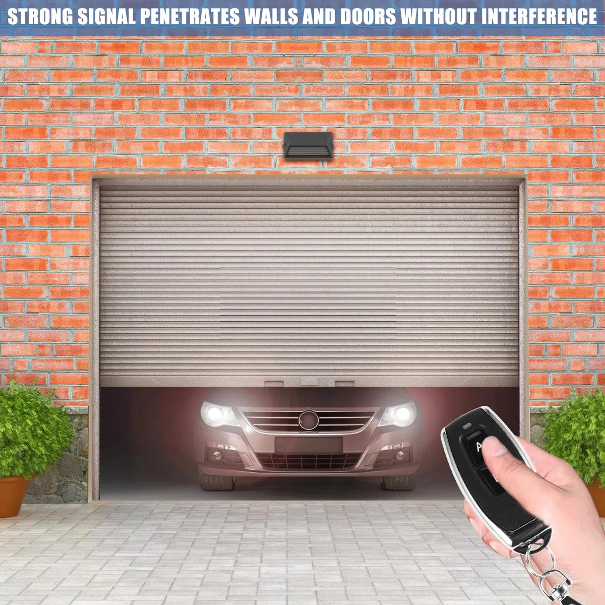 Interruttore radiocomandato, 5 V, 12 V, 24 V, 30 V, interruttore radio con 2 telecomandi, ricevitore relè a 1 canale, porta del garage universale, senza potenziali contatti