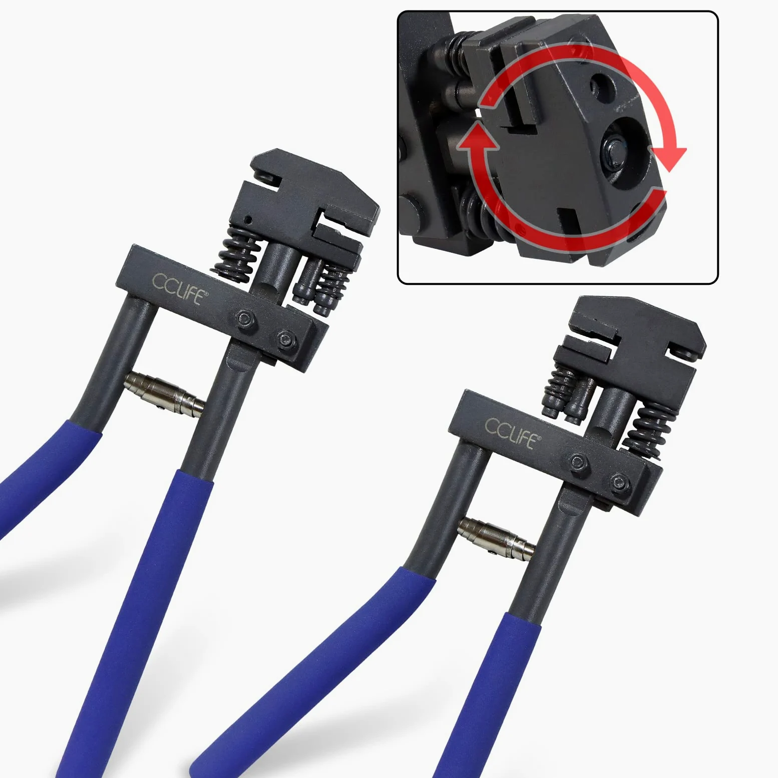 CCLIFE Pinza Punch Tool Flanging Perforatrice Pelle Piega Barre Ferro Lamiera Combinata Pinza Multiuso Testa Girevole, 5 mm con foro timbro