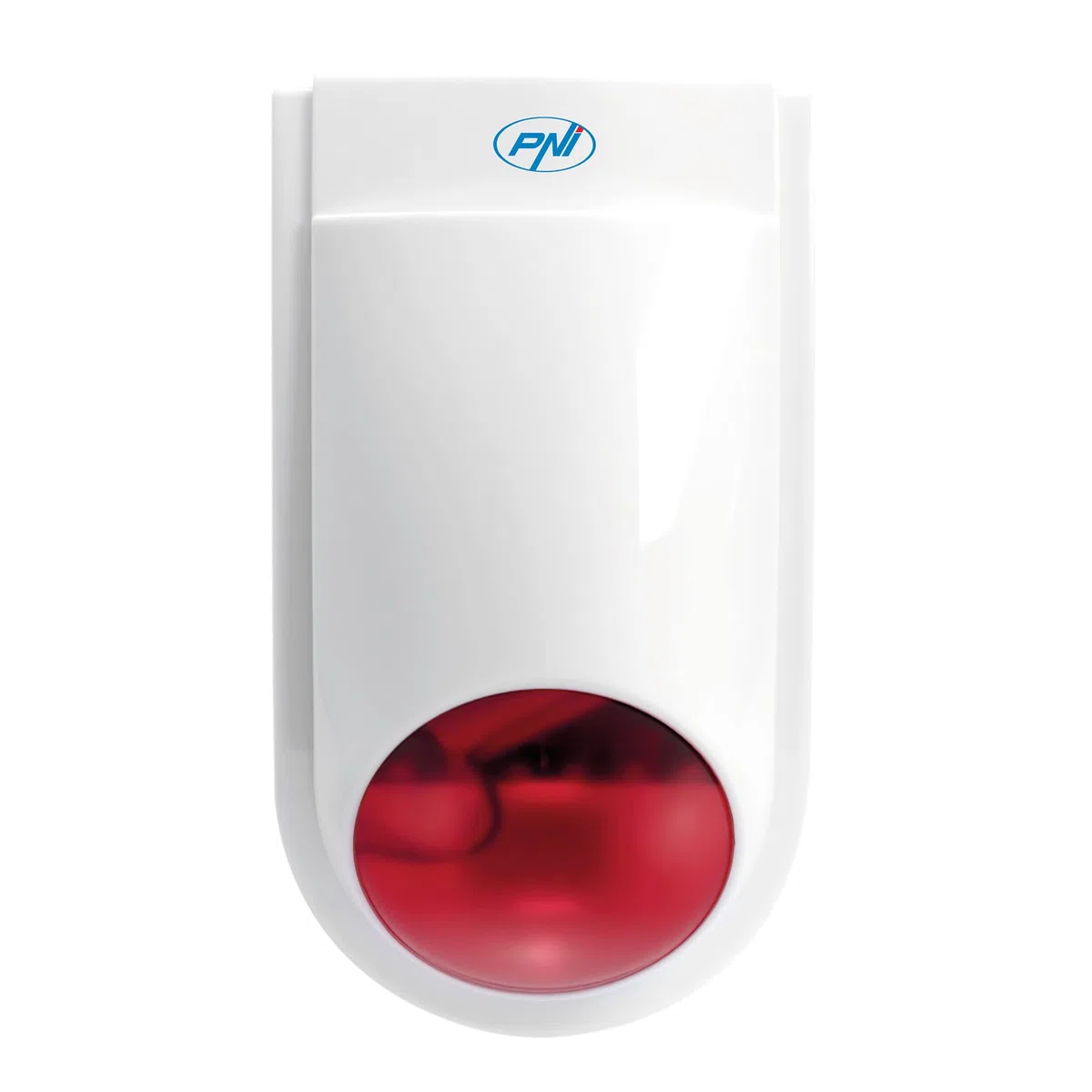 PNI SafeHouse HS007LR - Sirena radio per esterni, con batteria e alimentatore di rete, per impianti di allarme radio