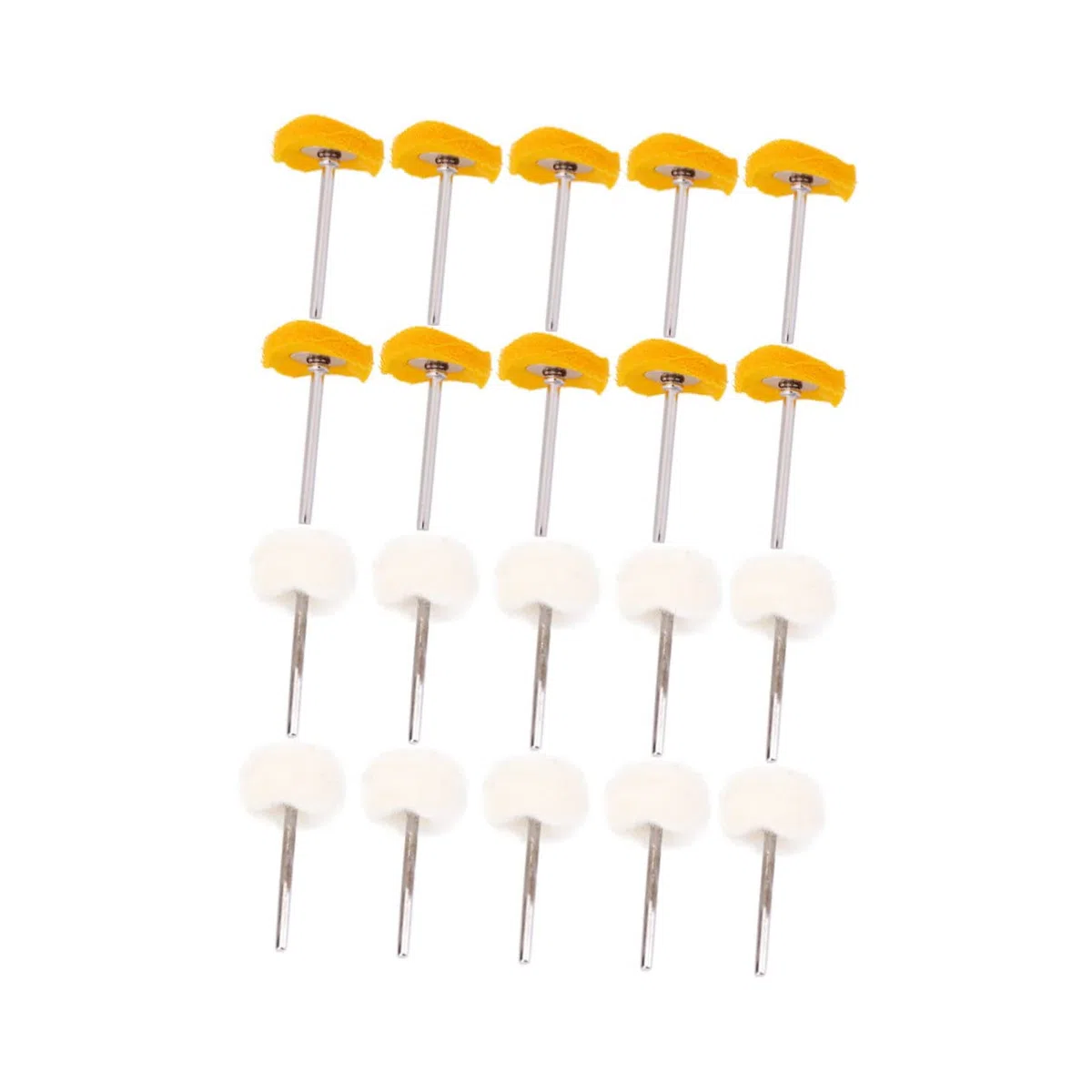 Uonlytech Ruota Lucidante e Mola Lucidante con Manico, 40 Pezzi Set per Lucidatura a Specchio di Metalli, Legno e Pietre Artificiali, Accessori per Utensili Rotanti Elettrici, per Fai da Te