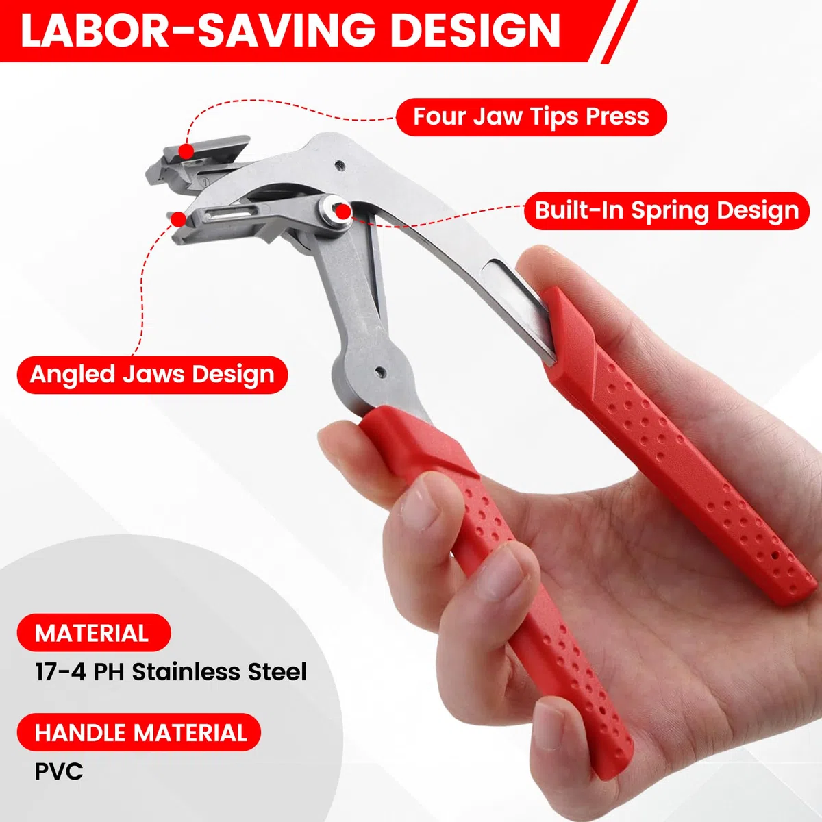Pinza per Clip Auto Professionale – Strumento per Rimozione Clip, Rivetti e Fissaggi in Plastica, Per Pannelli Porte, Cruscotto e Carrozzeria, Smontaggio Interni ed Esterni Senza Danni