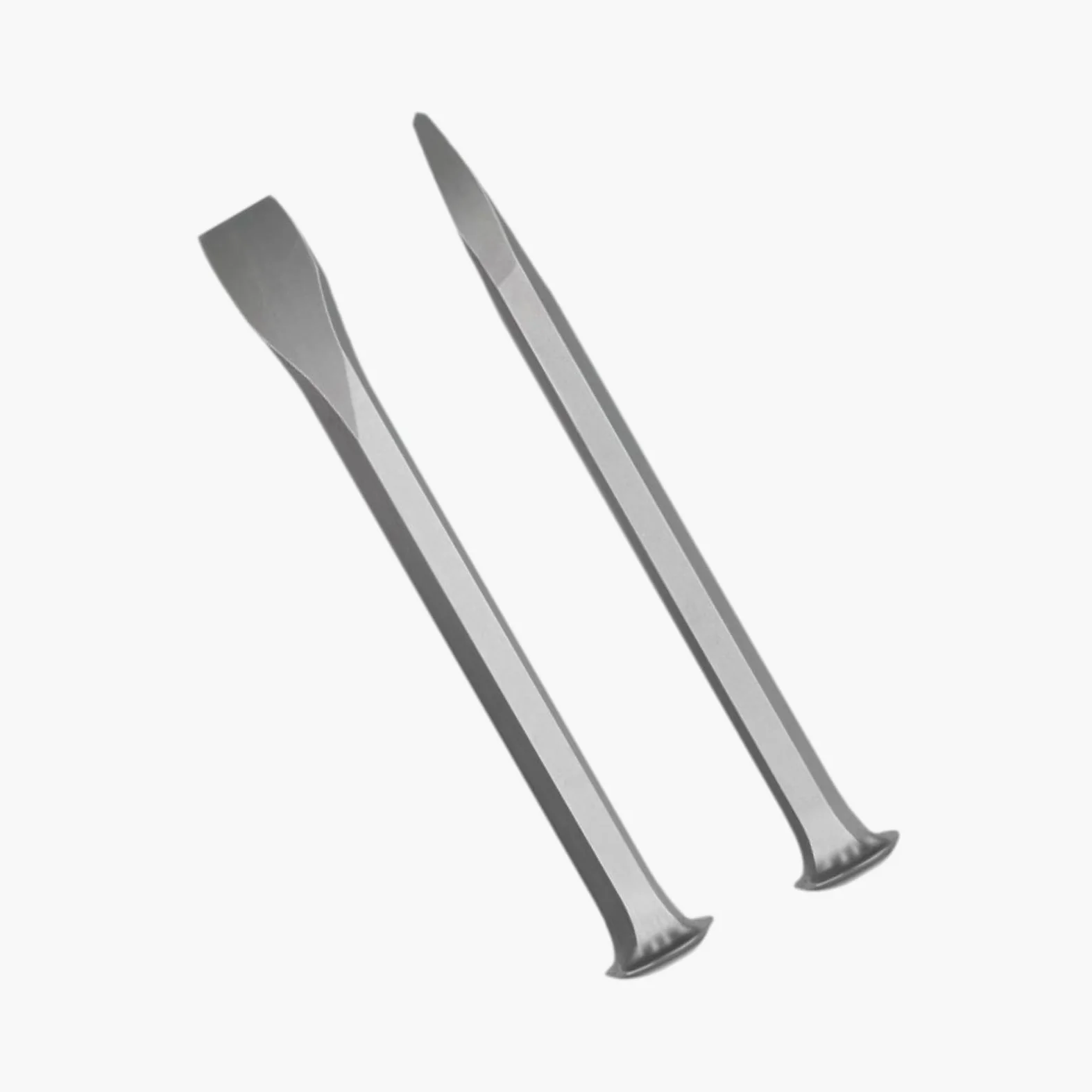 Gralara Set di 2 scalpelli per intaglio della pietra Scalpello per muratura Acciaio al carbonio Accessorio versatile per scalpello a mano da roccia piatto e, 250MM