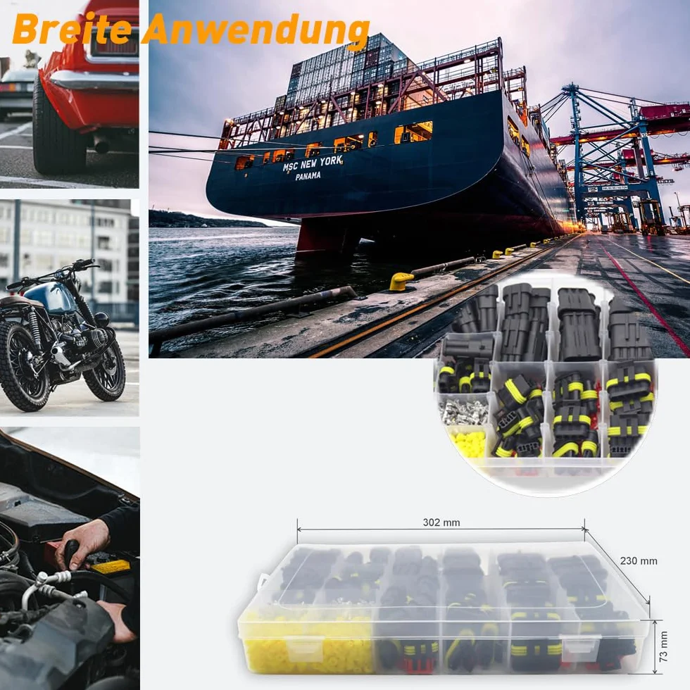 Diyoung 796 PZ Auto Impermeabile Connettore Elettrico, Connettore a Spina per Auto da 12V,1/2/3/4/5/6 Pin, per Auto, Motociclette, Navi, Camion Collegano Rapidamente (1-6P)