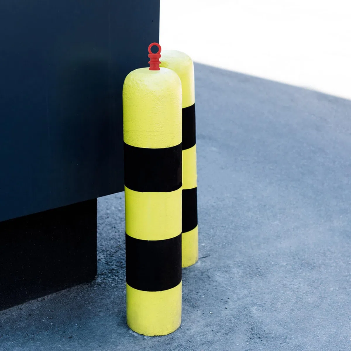 Healeved 15 Tappi di Sicurezza per Pali di Avvertimento: Accessori con Tappo Conico per Delineatori Del Traffico - Coperture per Colonne con Maglie di Catena in Plastica per Installazioni Edili