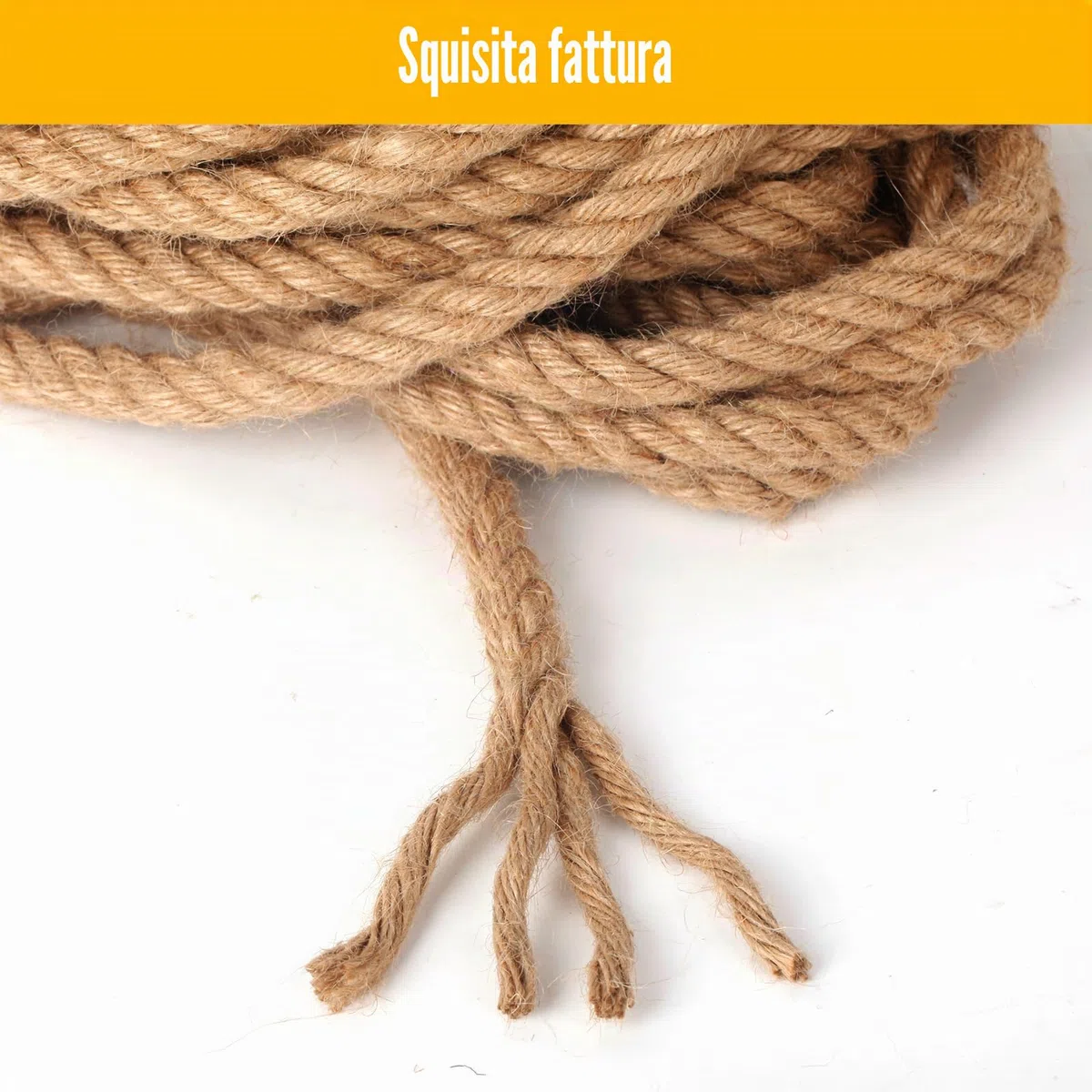 Corda di iuta 10 mm 26 m 100% naturale - Cordone di iuta - Decorazione da giardino - Corda di iuta - Corda di iuta - Corda per pacchi (26 m, 10 mm)