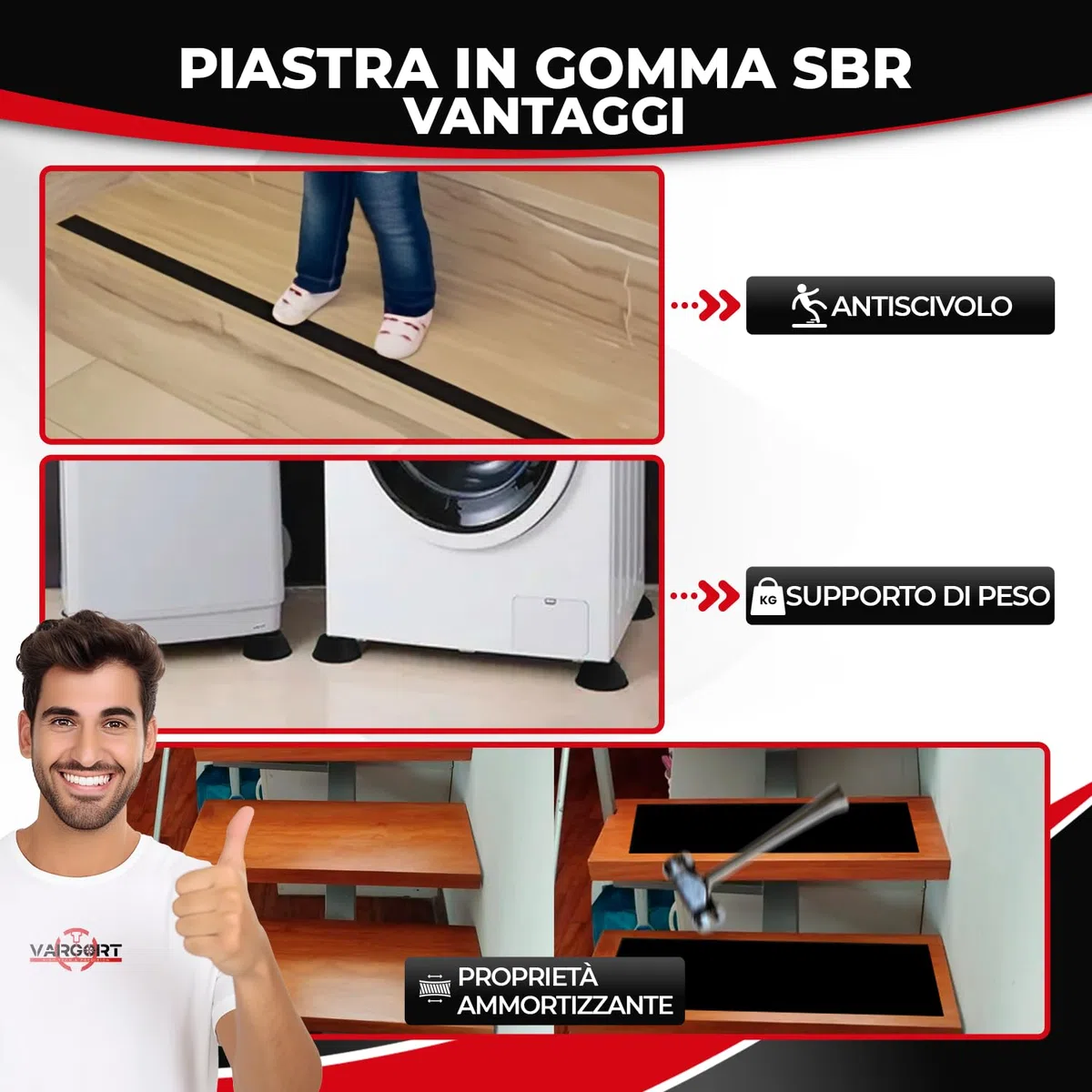 pavimento gommato antivibranti gomma larghezza 20 cm x lunghezza 1m, spessore 2mm rotolo gomma antiscivolo per tappeto garage, tappeto caucho antivibrazioni, caucho per tavolo da lavoro