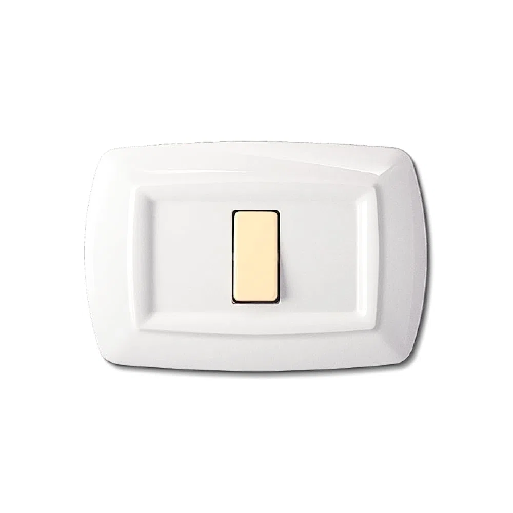 CONFEZIONE DA 10 PLACCHE IN TECNOPOLIMERO, COMPATIBILE CON BTICINO MAGIC, 1 MODULO/POSTO, COLORE BIANCO, ALTA QUALITA', ARROTONDATE, DESIGN CLASSICO, PER INTERRUTTORI/PRESE