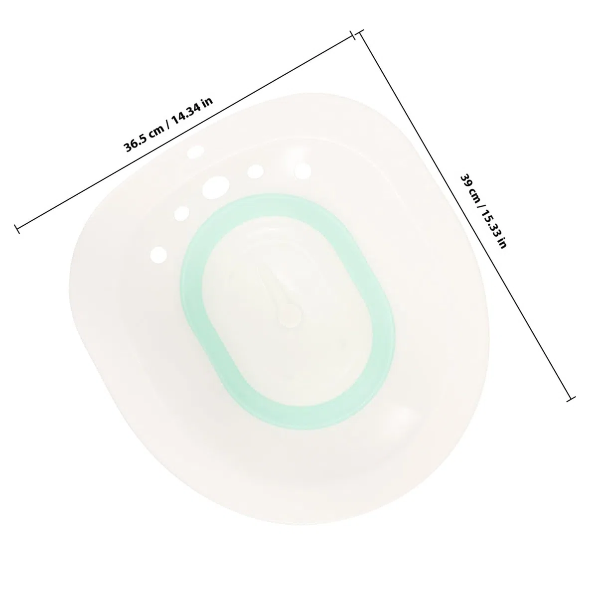 COLLBATH Bidet Portatile Pieghevole Bacinella per in Pp e Facile da Riporre e Salvaspazio per Donne e Anziani per Post-operatoria e Quotidiana