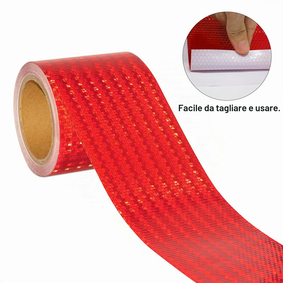Nastro Adesvo Catarifrangente Rosso 10 m x 10 cm Nastro Rriflettente Adesivo Impermeabile Autoadesivo Nastro Di Sicurezza Per Veicoli Auto Rimorchi Barche