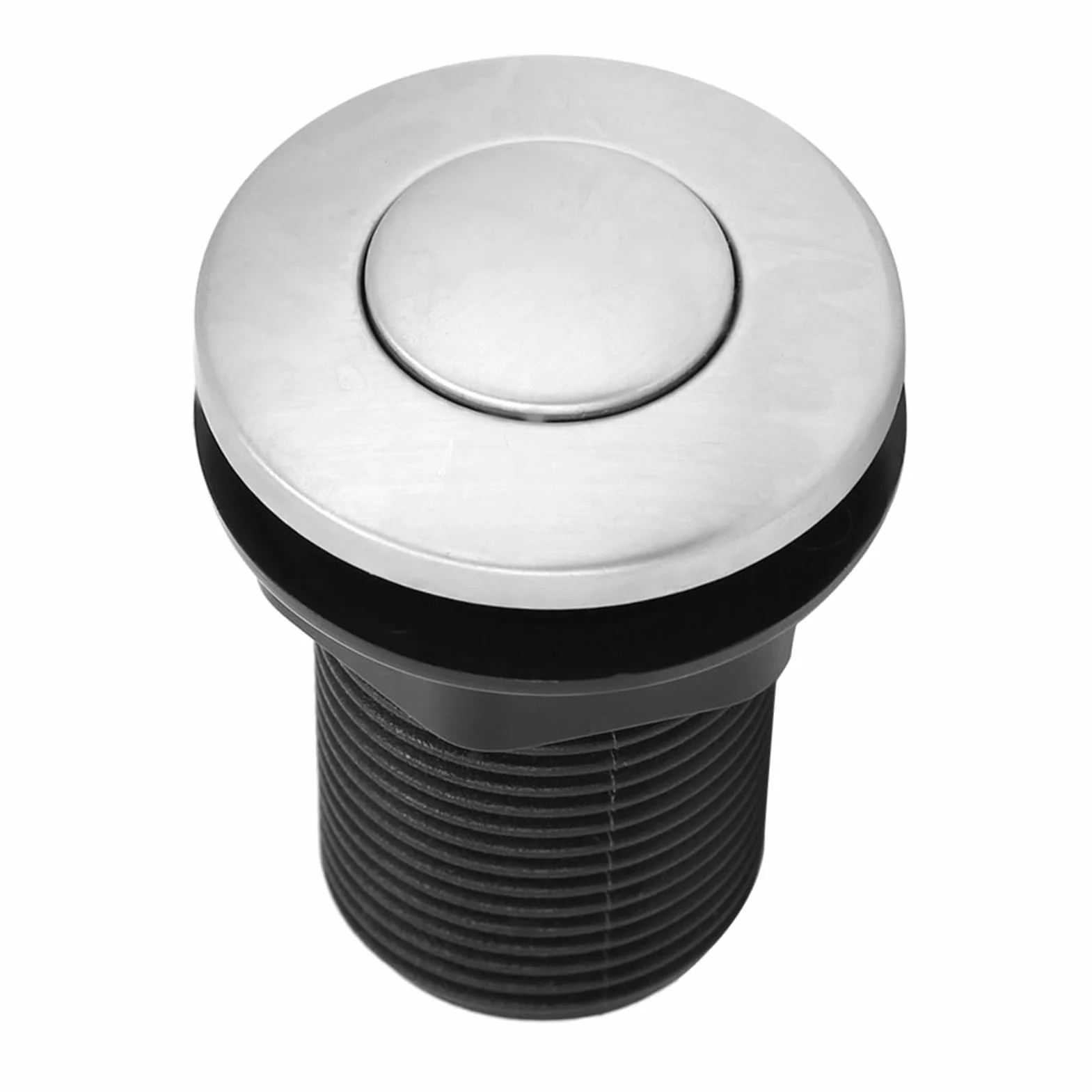 Interruttore dell'aria per lo Smaltimento dei Rifiuti, 32 mm Pulsante in Acciaio Inox, Interruttore dell'aria, Tritarifiuti e Vasca da Bagno