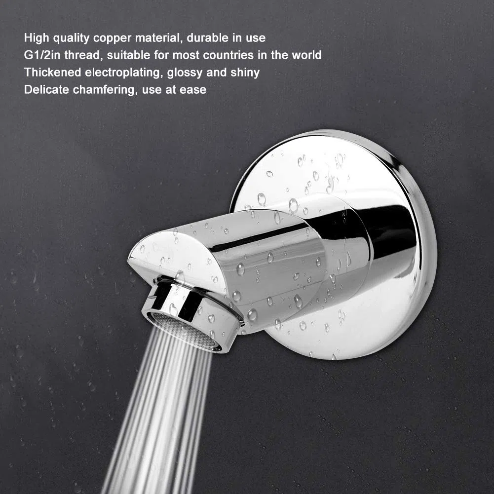 Bocca Per Vasca da Bagno, Filettatura G1/2 Pollici Installazione Nascosta Rotonda in Rame per Doccia Accessorio Per Pannello