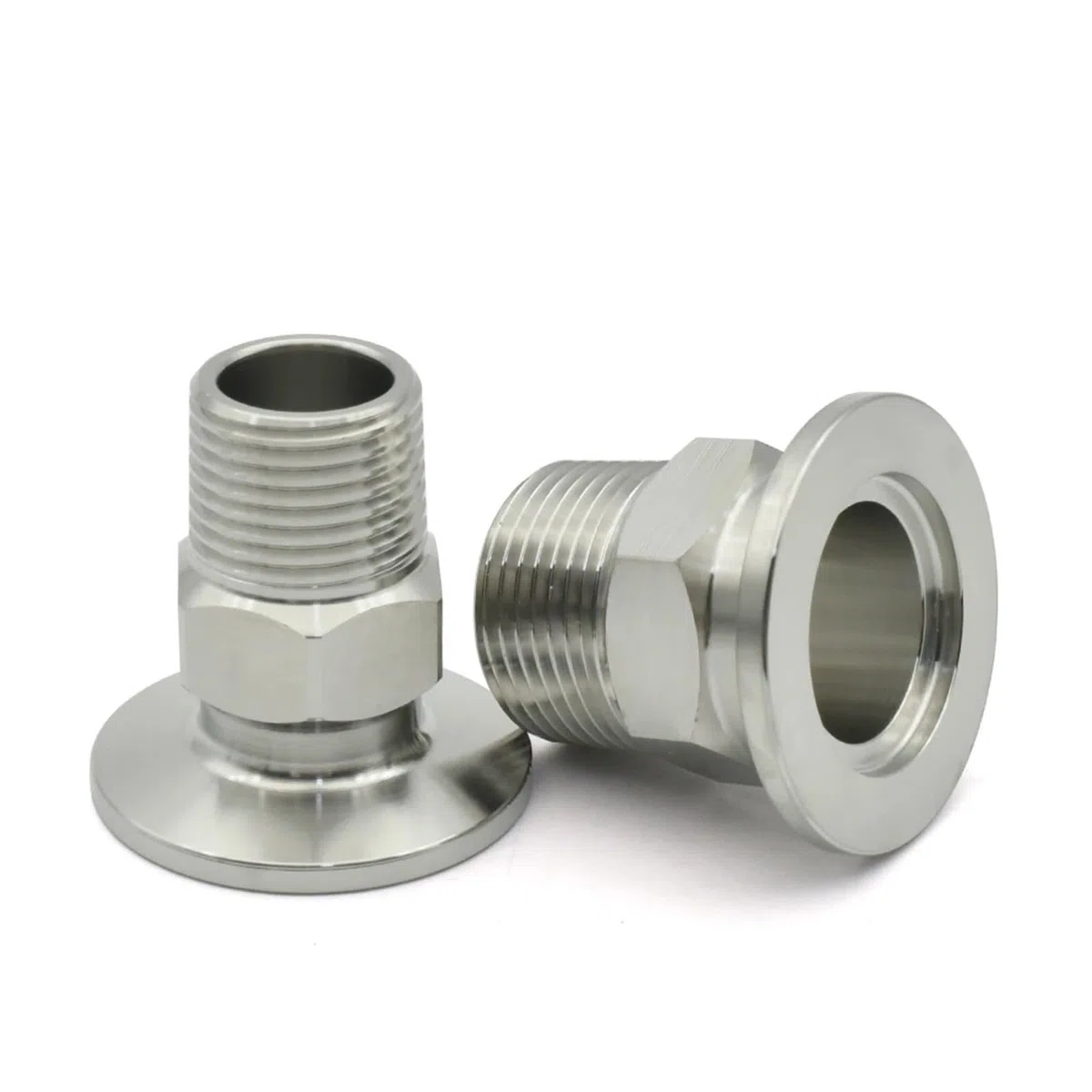 KF16 KF25 KF40 KF50 Adattatore for Giunto Esagonale con Flangia for Vuoto Acciaio Inossidabile 304 Filettatura Esterna BSP 1/8 "1/4" 1/2" 3/4" 3/8" 1" 11/4" 11/2" 2"(KF40-OD 1 inch)