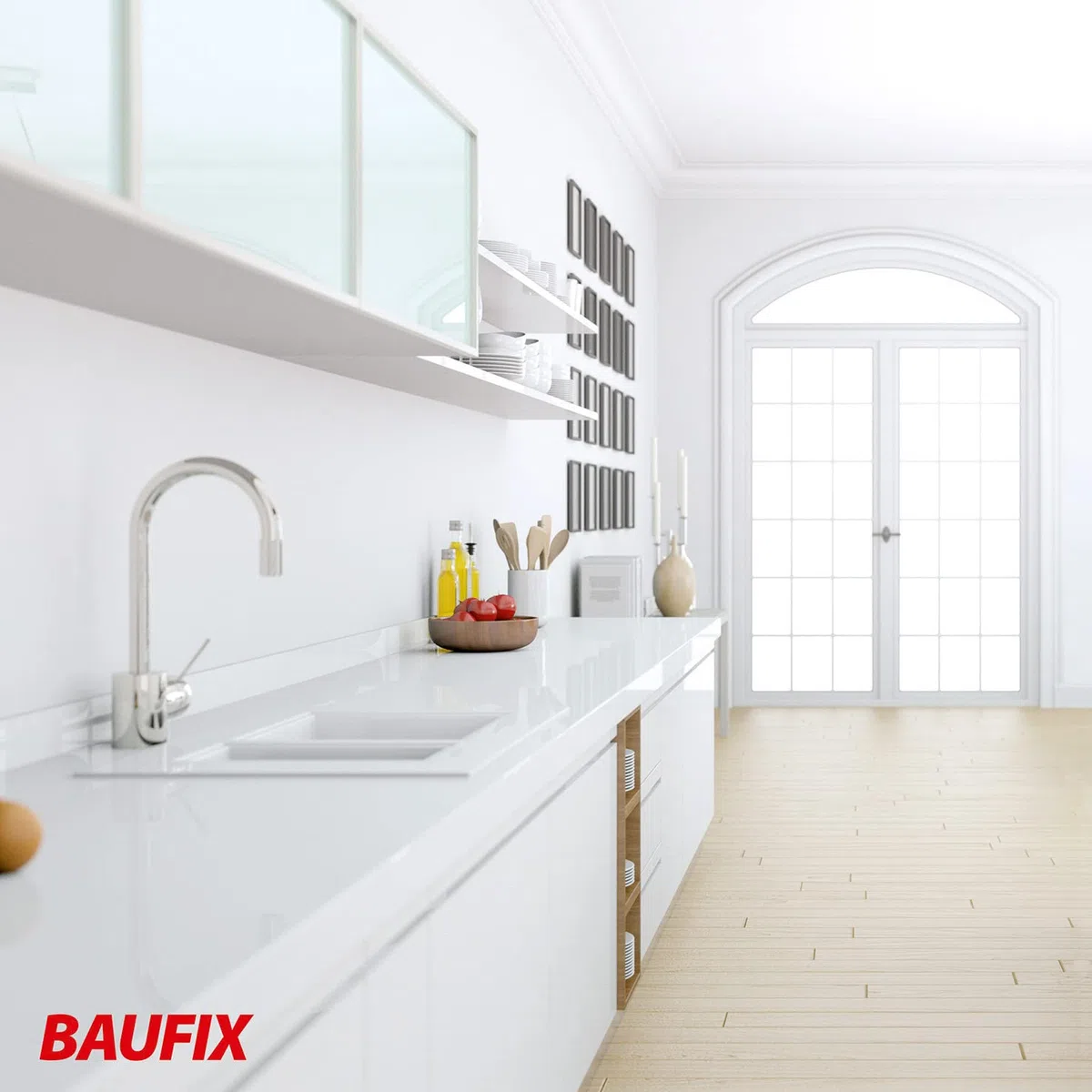 BAUFIX Vernice per Bagno e Cucina, Bianc, 5L