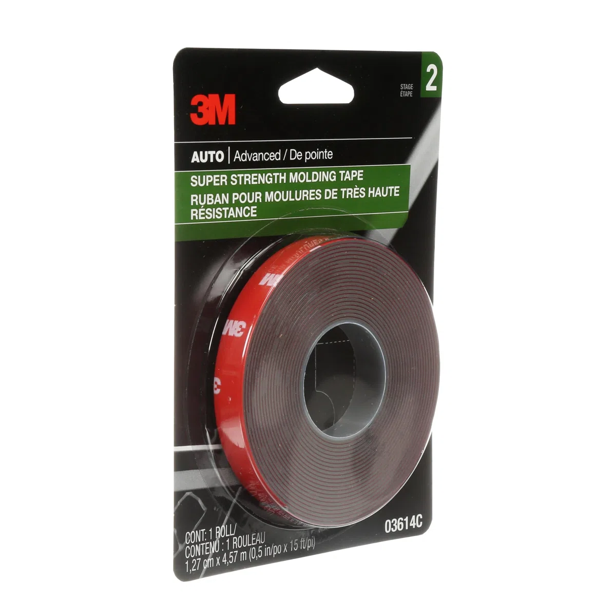 3M Super Strength Molding Tape .5" X15'-