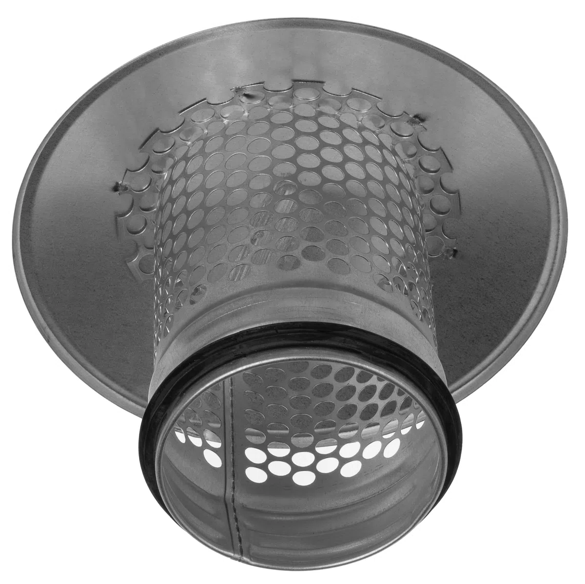 100mm Coperchio del Tetto con Protezione per gli Uccelli - Cappello di Ventilazione Rotondo in Metallo - Protezione da Pioggia e Neve - Non per Camino