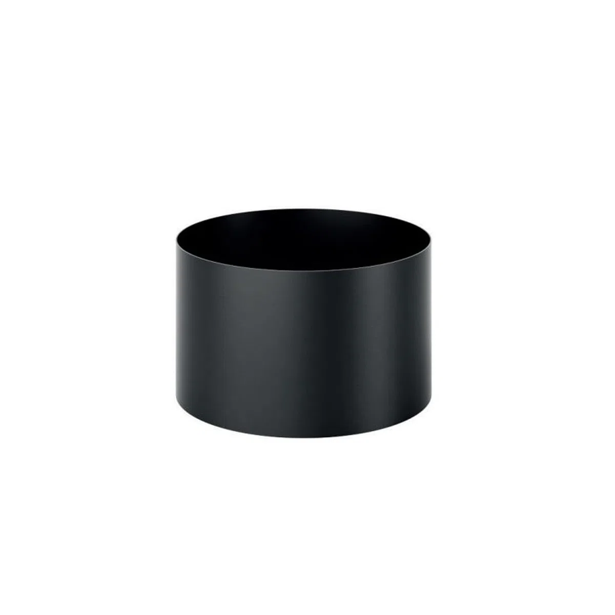 Manicotto FF Femmina/Femmina Acciaio Nero 2 mm Raccordo Canna Fumaria Per Stufa A Legna (DN 180)