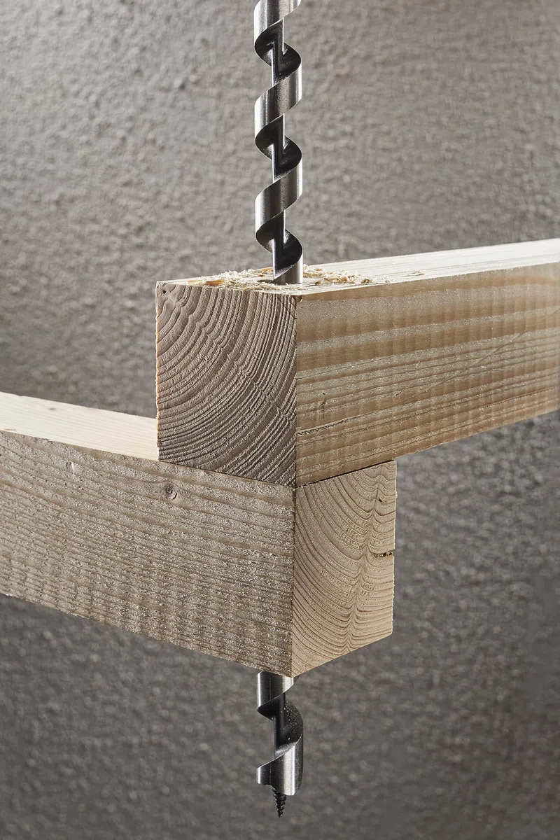wolfcraft Punta per travi, codolo esagonale, Ø 20 mm I 7675010 I Per forare le travi di legno