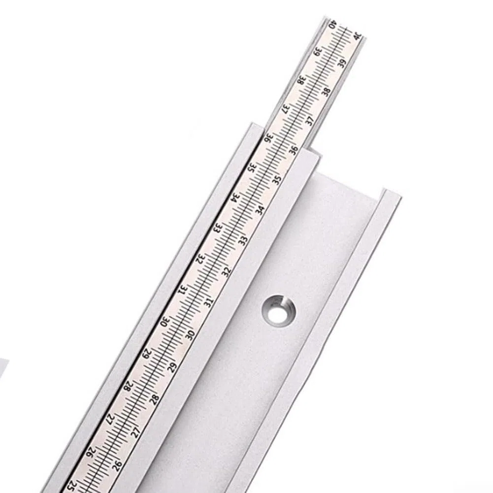 DAZZLEEX 45 binari a T tipo Miter Track 40cm/50cm/60cm in lega di alluminio, accessori per seghe da tavolo per tavolo fresatrice, seghe da tavolo (60cm)