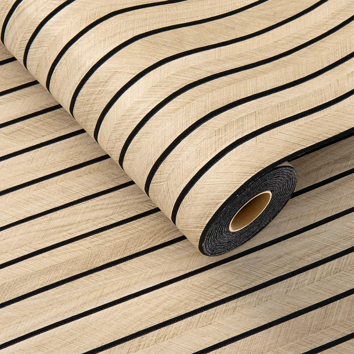 Pannelli acustici autoadesivi da parete, 300 x 40 cm, effetto legno, decorazione da parete, parete 3D, pannelli fonoassorbenti in legno (GS002)