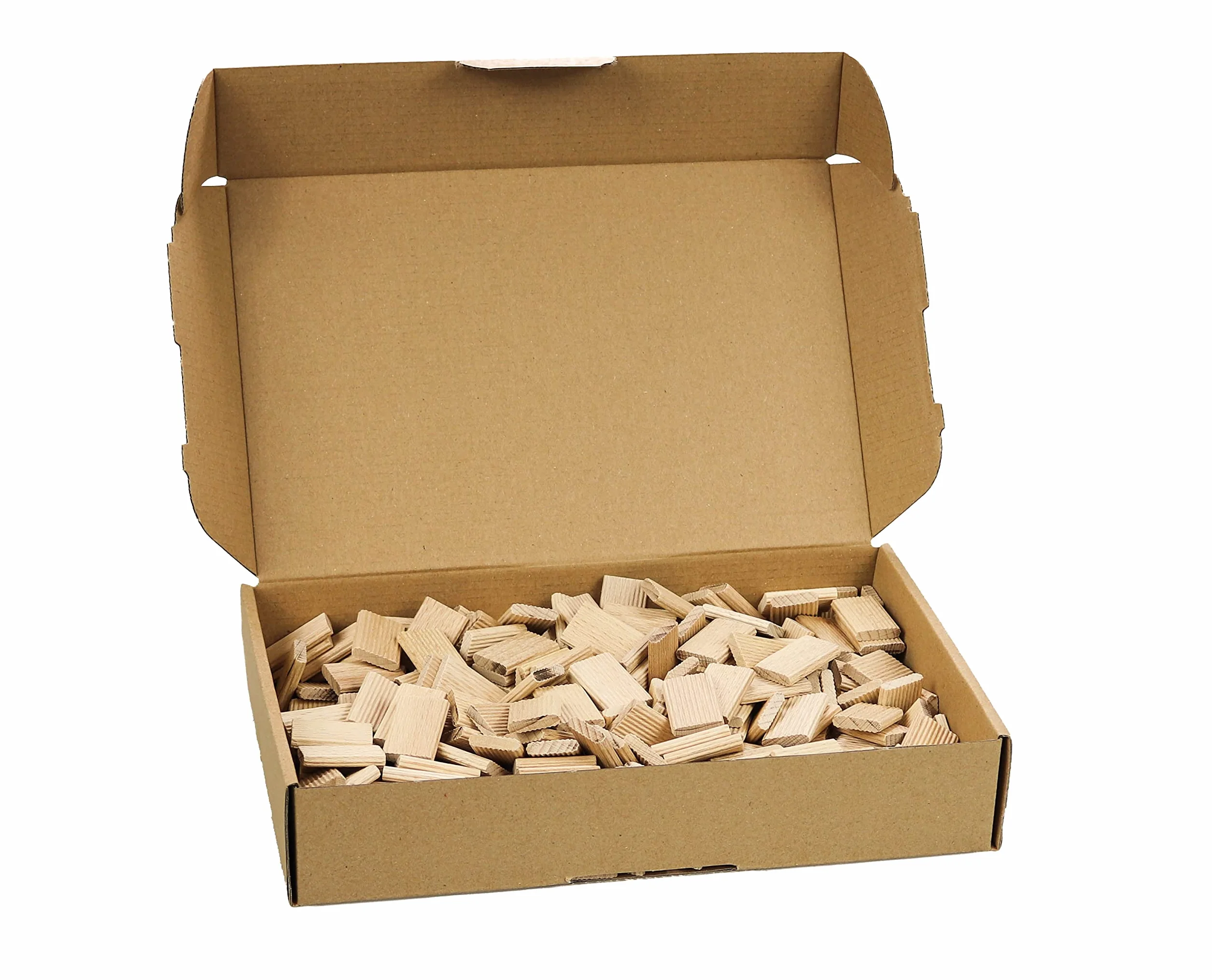 Tolux Tasselli Legno 8x22x50 [mm] 100 pz, Cavicchi legno rettangolare, Compatibile con tutte le fresatrici per giunzioni compresa Festool. Realizzati in legno di faggio di alta qualità.