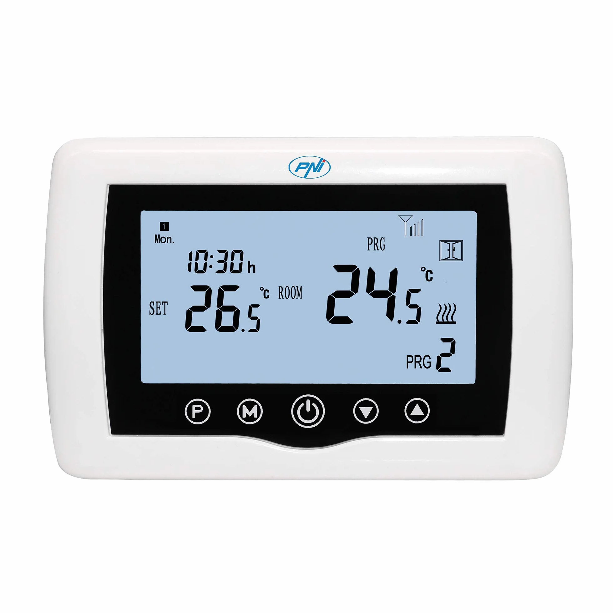 Termostato intelligente PNI CT36 wireless, con WiFi, controllo Internet, per centrali termiche, APP TuyaSmart