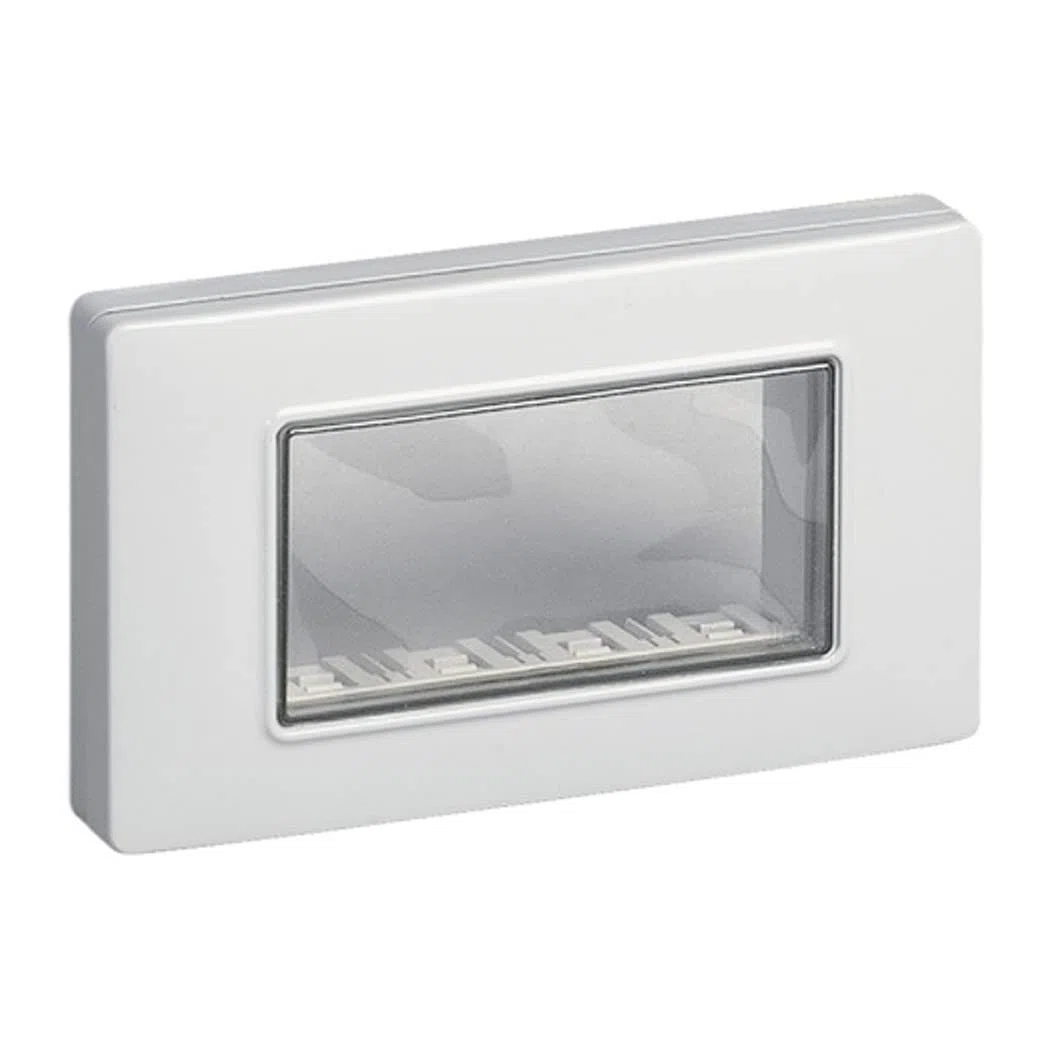 Vimar Plana Scatole di superficie – Coperchio ip55 4 Modulo con vite grigio RAL7035