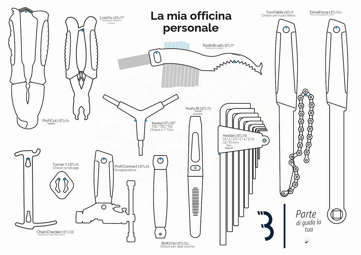 BBB Cycling - Utensili per biciclette - Chiave dinamometrica con 5 chiavi esagonali e 6 adattatori - Modello TorqueFix BTL-119