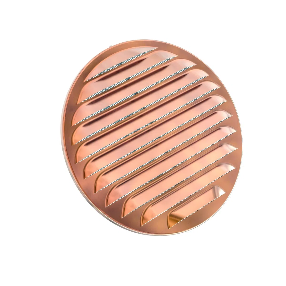 Plikc - Griglia aerazione tonda in con rete anti insetti - MADE IN ITALY (Rame 125/160mm)