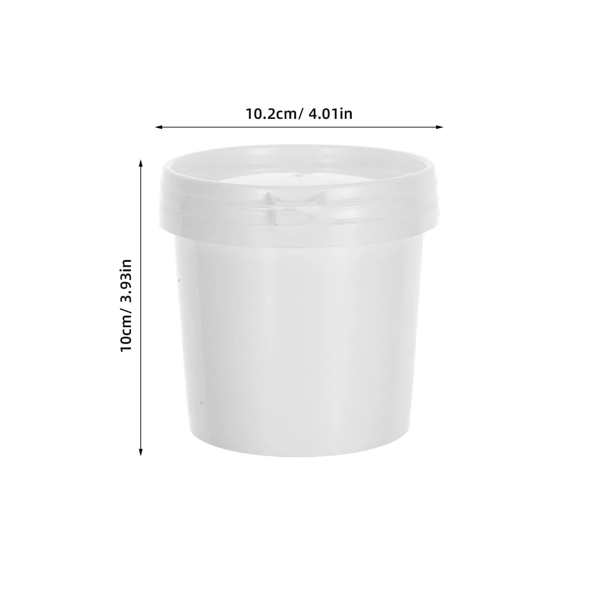 Set di 4 vasetti di vernice vuoti con coperchio, contenitori di vernice da 500 ml, secchi per pigmenti, dolcetti, artigianato, decorazione, fai da te, progetti
