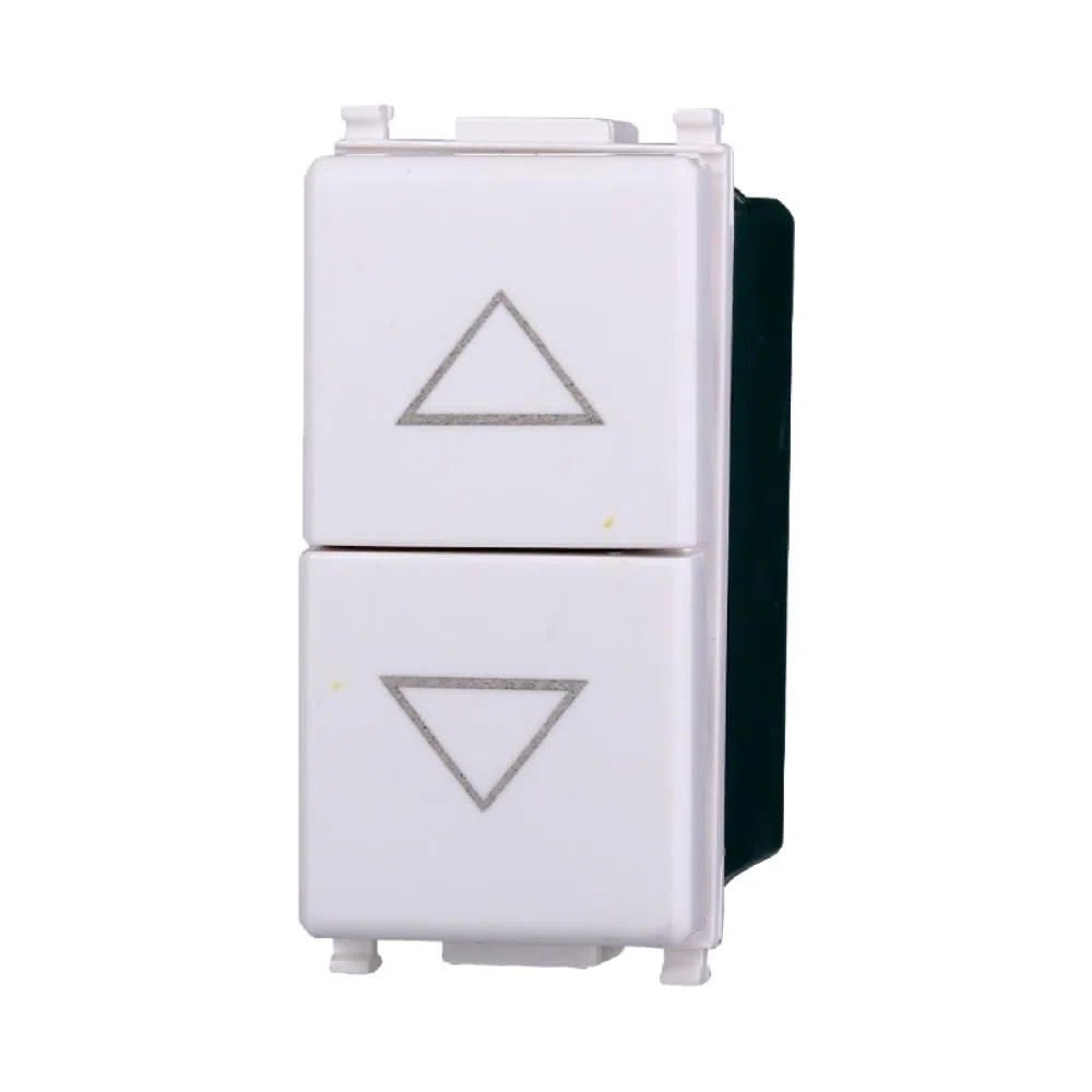 5x interruttore interbloccato doppio saliscendi, tapparelle, avvolgibili, Moduli Bianchi, Compatibile Con Vimar Plana, frutti, interruttori, pulsanti, deviatori, Per Placche originali e compatibili