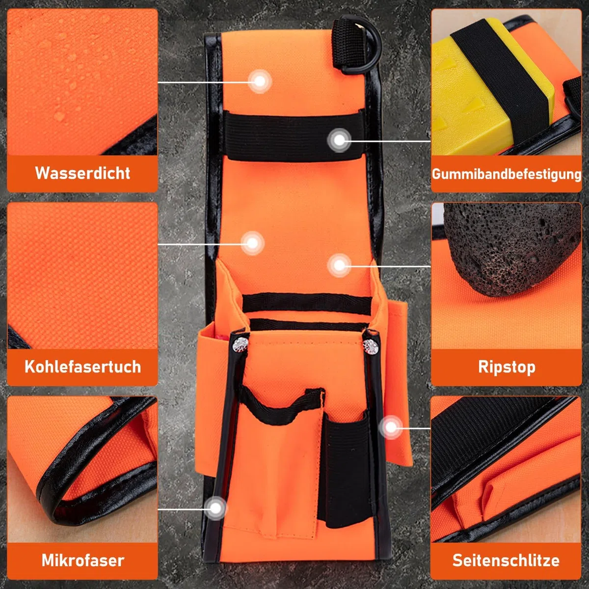 Tasca a cuneo, cintura regolabile, per cunei in alluminio e plastica, tasca a cuneo per tagliare alberi