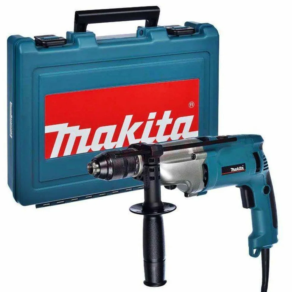 Makita HP2071 - Taladro percutor 1010W 2.6 kg 1200-2900 rpm portabrocas auto + maletin
