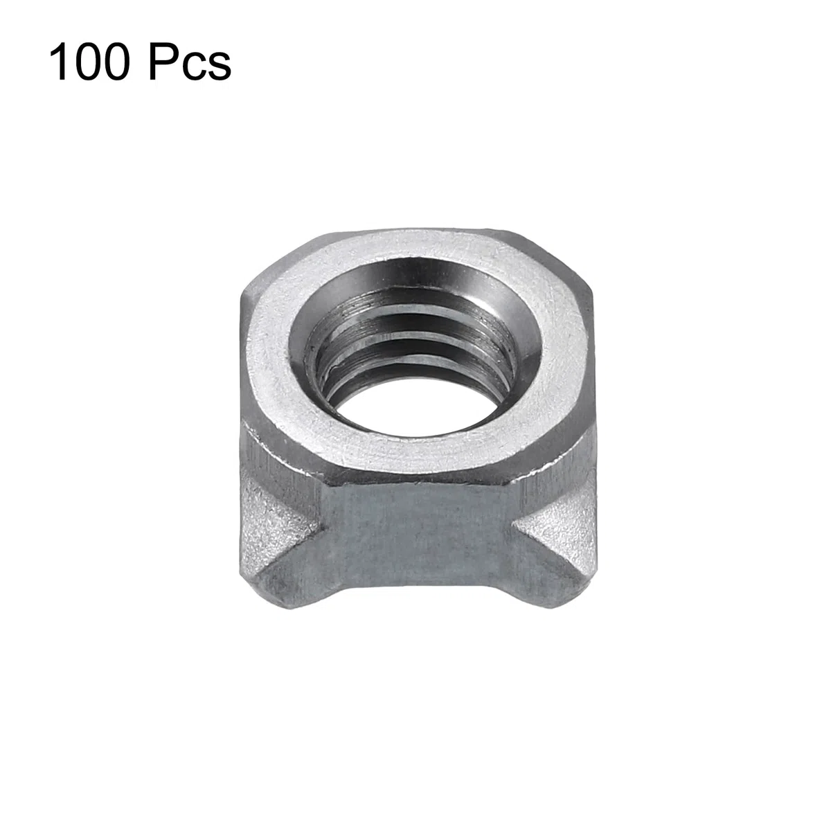 QUARKZMAN Dadi per Saldatura, M8 UNC Quadrati in Acciaio al Carbonio Vite Macchina Grigio 100pz
