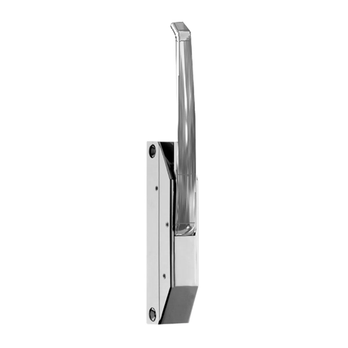 Chiusura Automatica Verticale, Modello SENZA chiave per Porte piccole di Istituti Alberghieri. | Maniglia con Nasello Tipo A (Acero Zincato).
