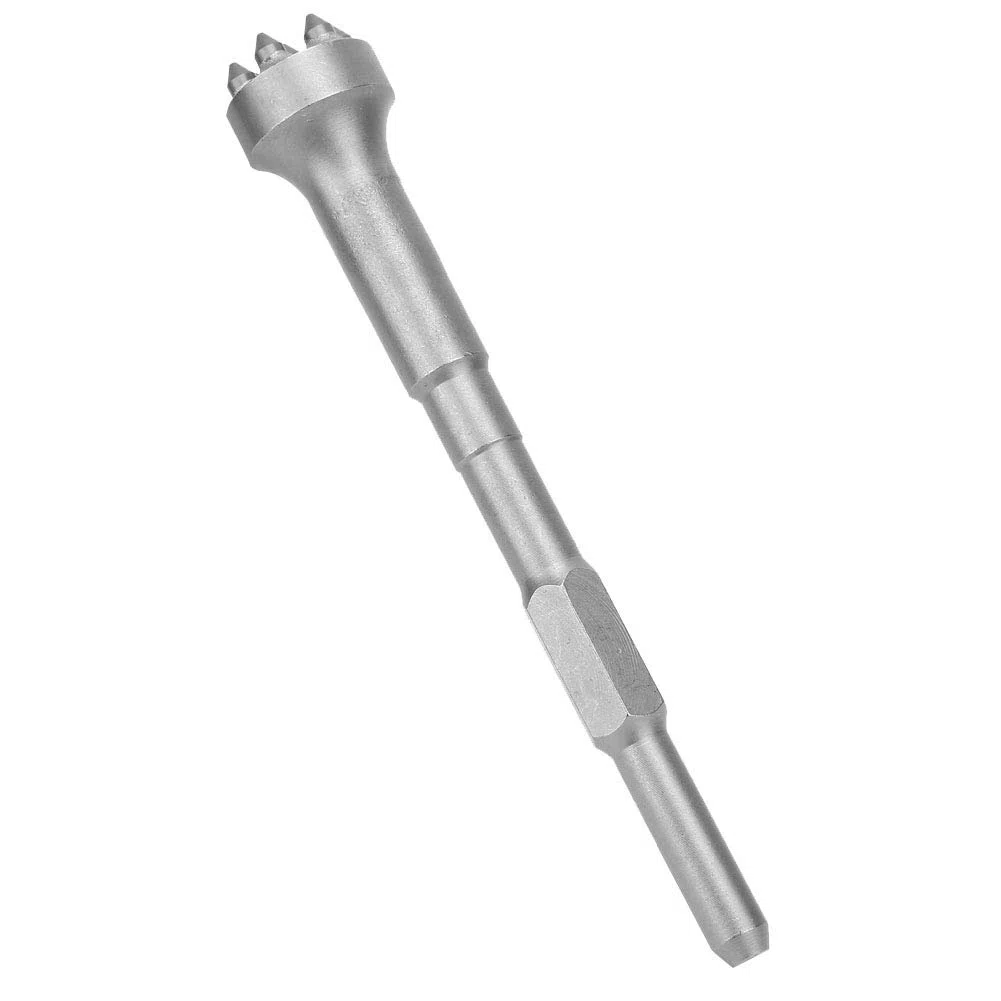 Punta a scalpello per martello in lega per martello demolitore elettrico, punta a scalpello per martello rotante, materiale trattato termicamente per martello demolitore, testa (Testa tonda 7 denti)