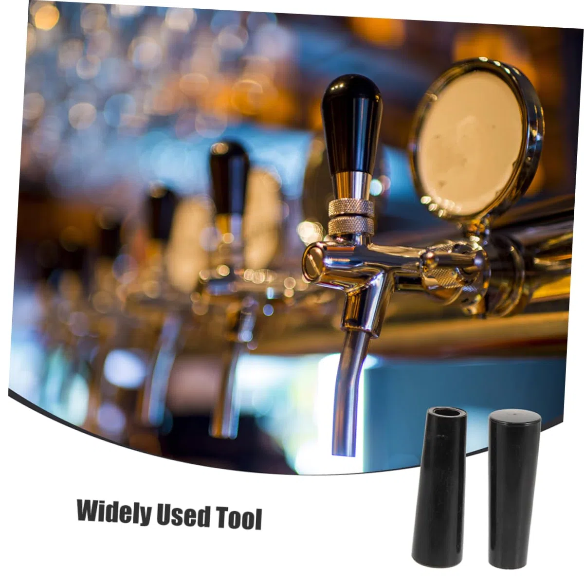 Maniglie Impugnatura Ergonomica per Rubinetto della Birra in Plastica 3 Pezzi Antiscivolo Nero per Kegerator e Rubinetto Birra Uso Casa o Bar