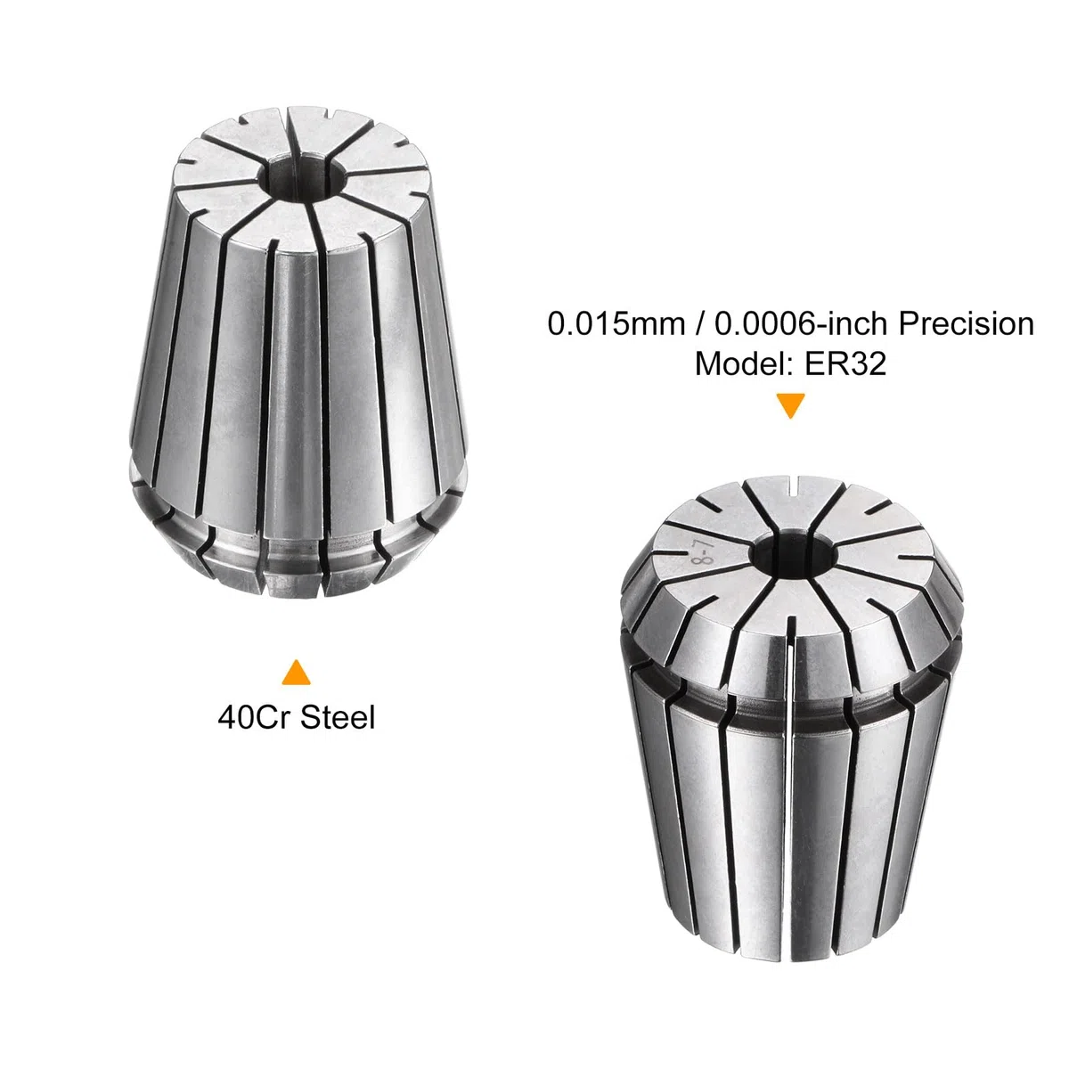 QUARKZMAN 2pz ER32 8mm Mandrino con Pinze a Molla Alta Precisione 0,015mm per Macchine Incisione CNC Tornio Fresatrice