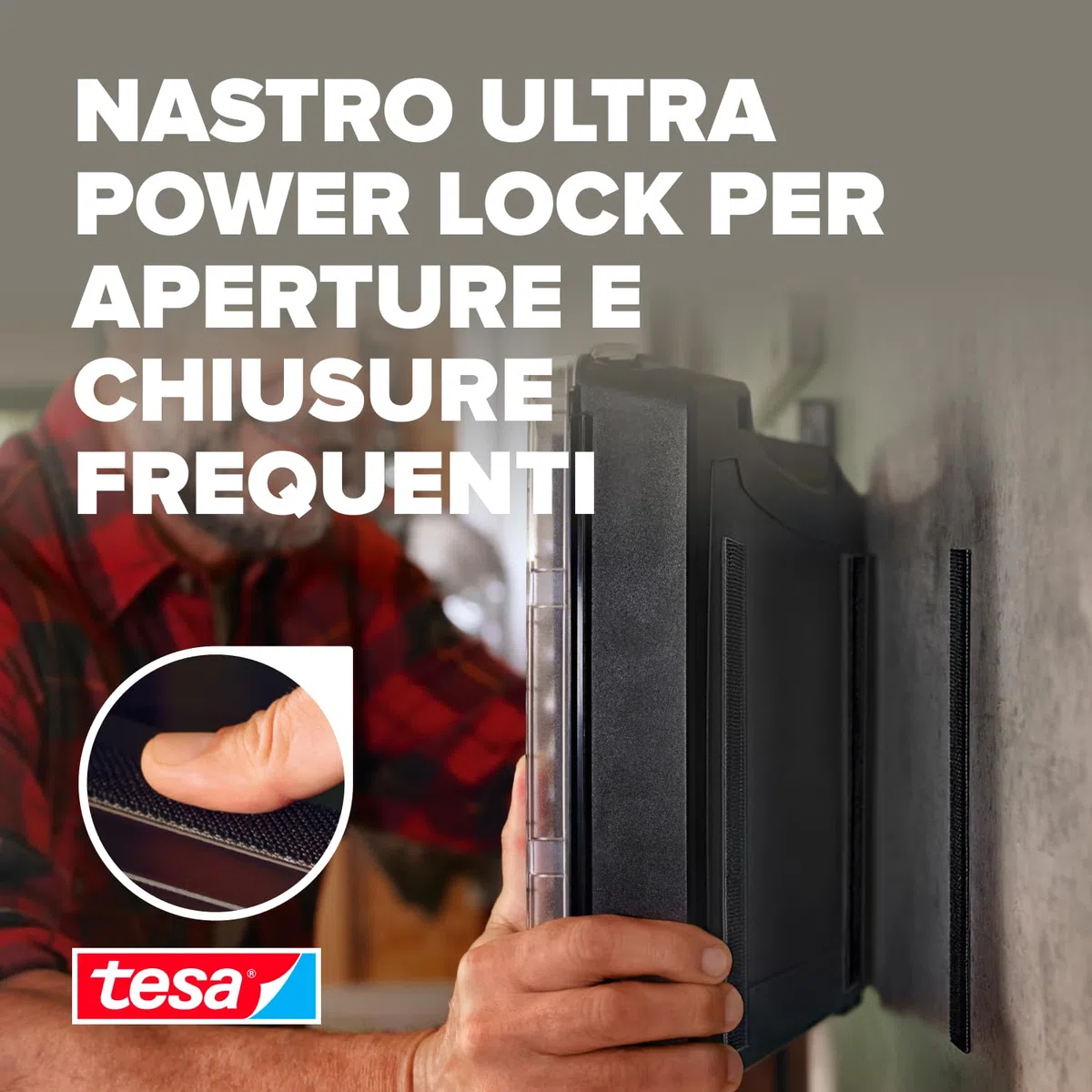 Tesa Ultra Power Lock Tape - Nastro Autoadesivo a Tenuta Extraforte - Resistente alle Intemperie, ai Raggi UV e alle Temperature - per Uso Interno ed Esterno - 1 Rotolo - 1 m x 25 mm
