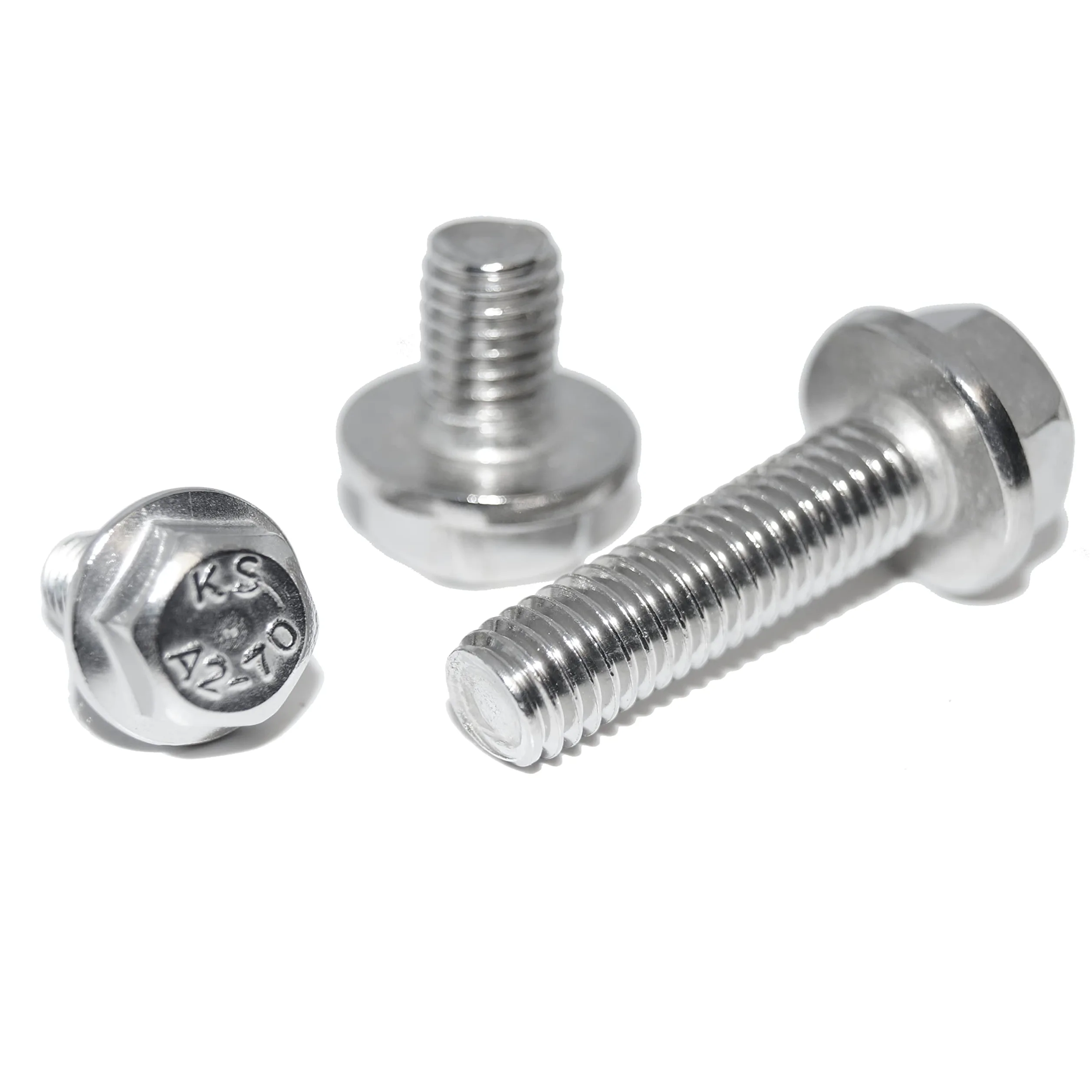Viti a testa esagonale con flangia M12 x 30, 6 pezzi, DIN 6921 A2, in acciaio inox, filettatura completa senza dentatura di bloccaggio